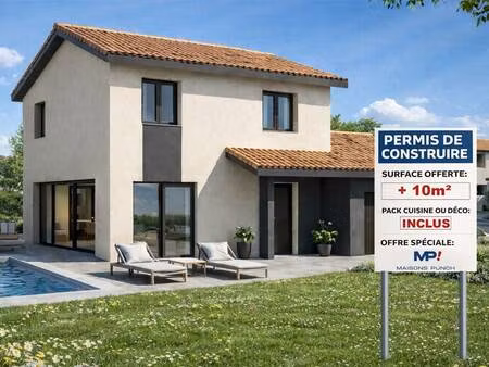 terrain avec maison neuve à vendre