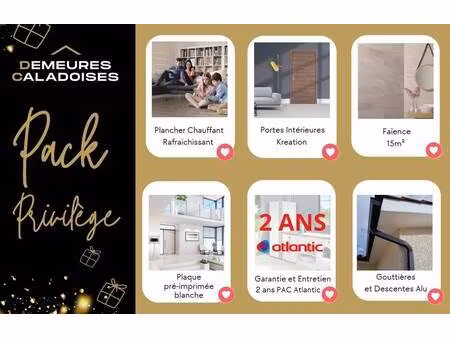 terrain avec maison neuve à vendre