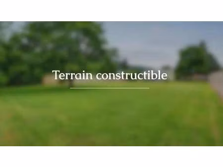 terrain constructible à vendre