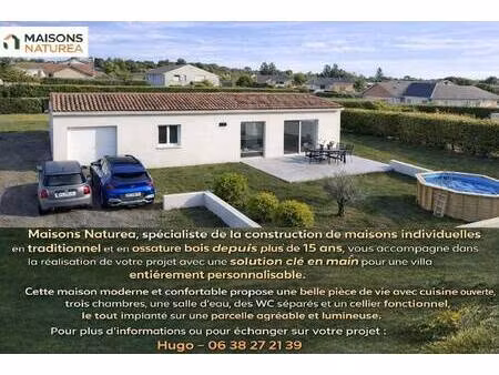terrain avec maison neuve à vendre