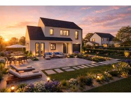 terrain avec maison neuve à vendre