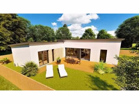 terrain avec maison neuve à vendre