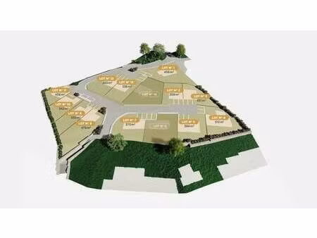 terrain avec maison neuve à vendre