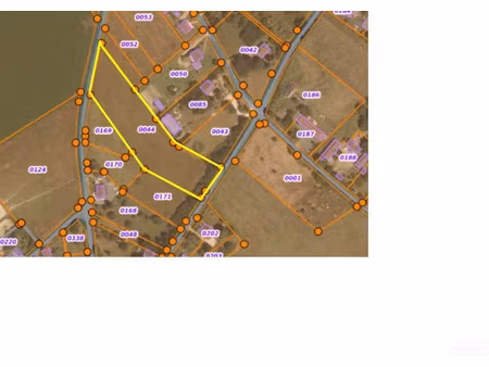 vente terrain à batir 1800 m² à fléré-la-rivière (36700)  22 400 €