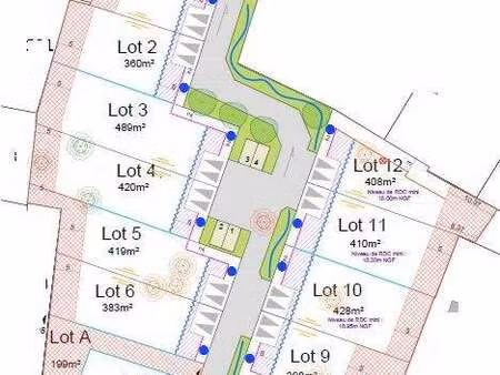 vente terrain à ancenis-saint-géréon (44150) : à vendre / 489m² ancenis-saint-géréon