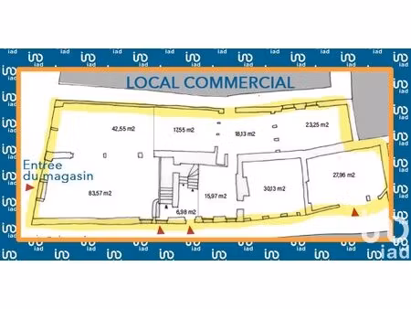 vente immeuble 650 m&sup2