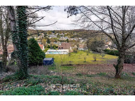maison moderne traditionnelle de maçon avec jardin  piscine et superbe vue