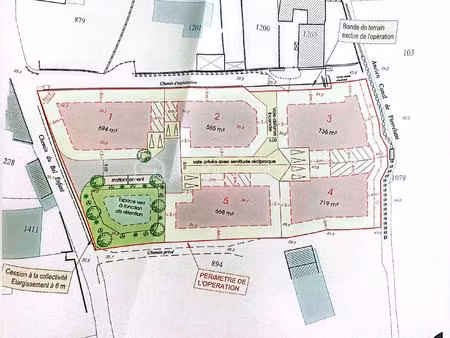 lotissement de 720 m² à orange
