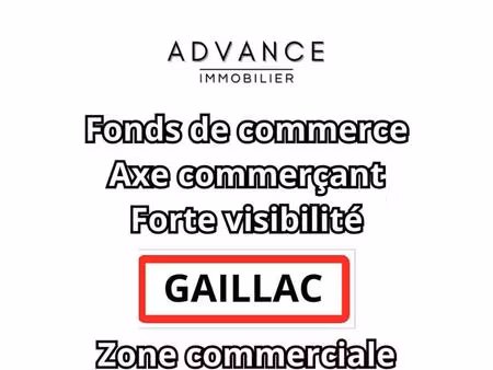 à vendre – fonds de commerce à gaillac (zone commerciale)