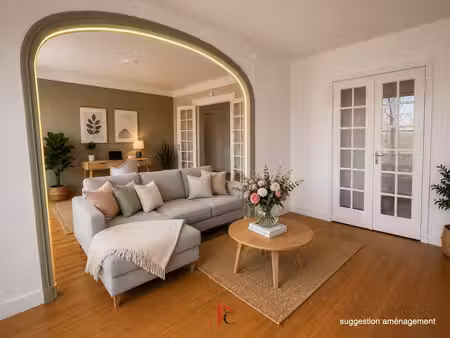 appartement 112 m² hyper-centre de verneuil 3 chambres séjour double 2 parkings