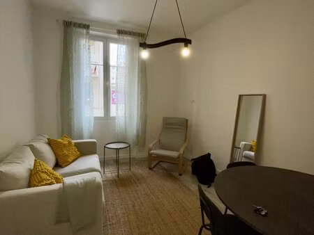 3 pièces meublé nice libération