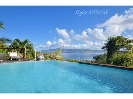 les trois-îlets (972) – villa avec vue mer imprenable – piscine à débordement – beaux volu