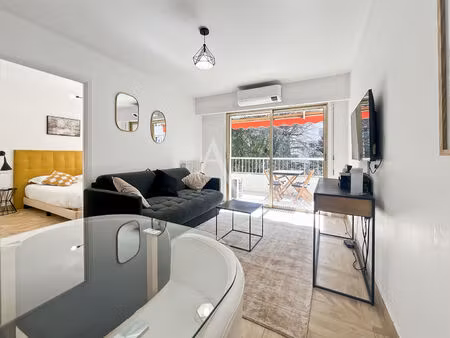 location meublée à l'année : bel appartement cannes 2 pièce(s) 34.51 m2