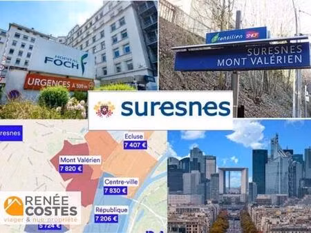 vente en nue propriété - h74 ans - suresnes (92150)