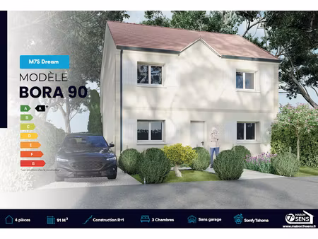 vente maison neuve 4 pièces 91 m² à réau (77550)  222 527 €