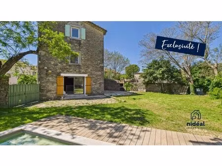 magnanerie du xix? siècle  piscine  photovoltaïque