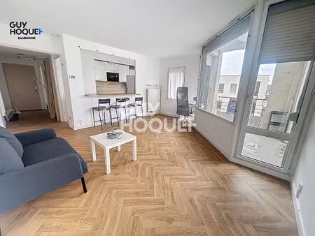 centre-ville eaubonne - appartement 2 pièces 46.74 m2 + cave + parking - meublé
