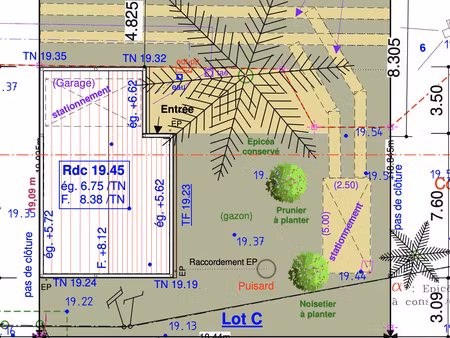 vente terrain à bâtir 246 m²