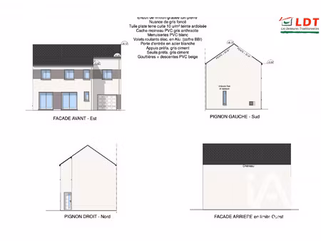 vente terrain à bâtir 266 m²