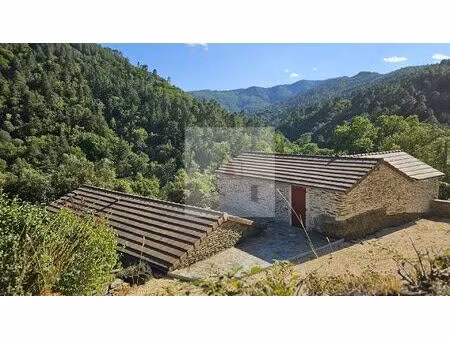 maison en pierre terrain et vue