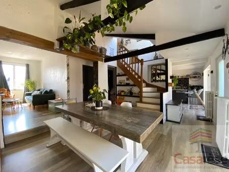 maison de ville + jardin + appartement t2