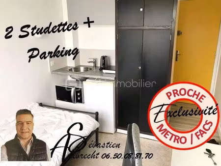 vente appartement 2 pièces 22 m² à villeneuve-d'ascq (59491)  79 900 €