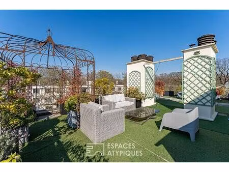 appartement rénové en dernier étage avec toit terrasse de 85 m² à versailles