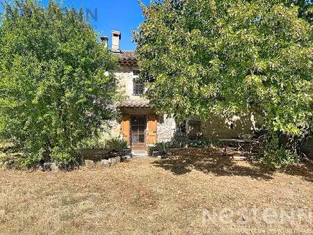 authentique mas cévenole en pierre avec gîte  terrain plat et 2 5 ha de forêt à 15 min d'a