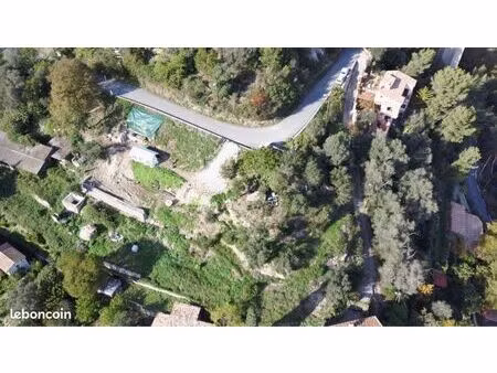 terrain constructible 802 m² – gorbio (06500) – permis accordé et purgé de tout recours