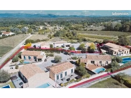 domaine de 5 villas en ardèche au calme avec piscines et spas