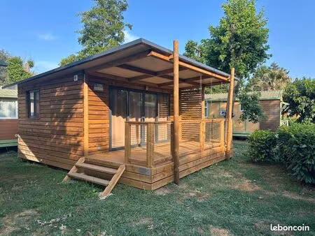 chalet 32 m² terrasse couverte – plage à pied - corse - résidence principale- secondaire -