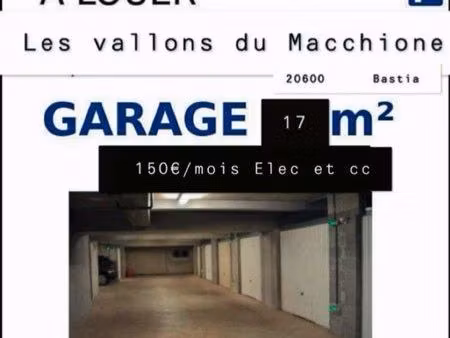 garage à louer 17 m2