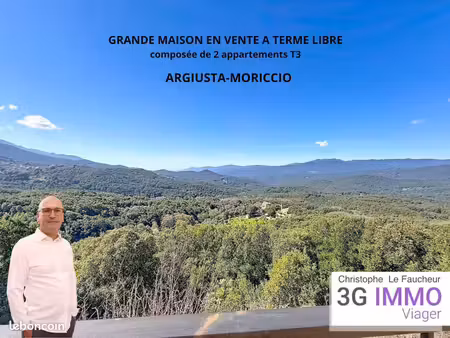 viager | maison avec dépendance | 6p | 4ch | 182 m² | argiusta-moriccio | expo sud-ouest |