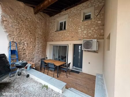 location meublée - maison mitoyenne centre-ville