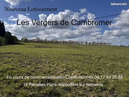 vente | terrain constructible | 975 m² | cambremer