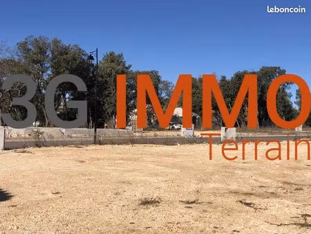 terrain constructible 571 m² viabilisé | uzès | environnement calme