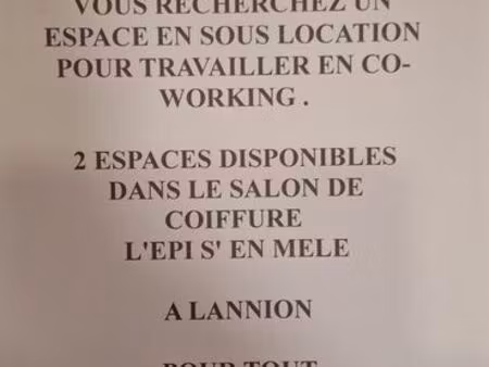 sous location d'un local commercial