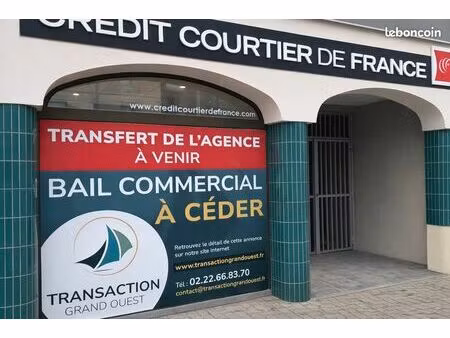 local commercial 50 m² saint-malo rocabey – vitrine + parking