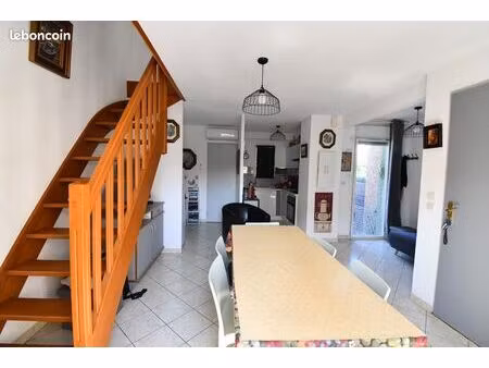 vente | maison t3 | 3p | 2ch | 47.8 m² | valras-plage | expo sud-ouest | terrasse · piscin