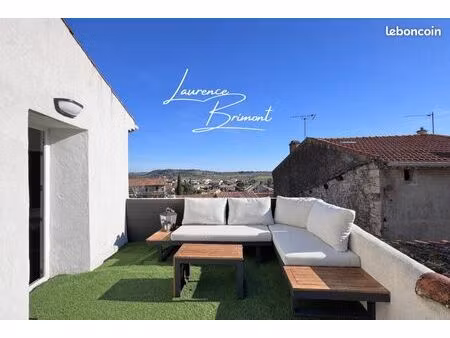 vente | maison de village | 5p | 3ch | 95 m² | puissalicon | expo est | terrasse