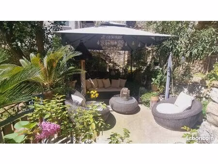 vente | maison de village | 5p | 2ch | 93 m² | euzet | expo ouest | terrasse · jardin
