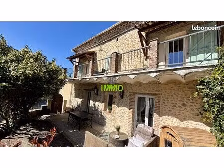 maison en pierre | jardin | village calme près barjac