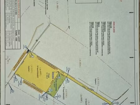 terrain constructible 1100 m2