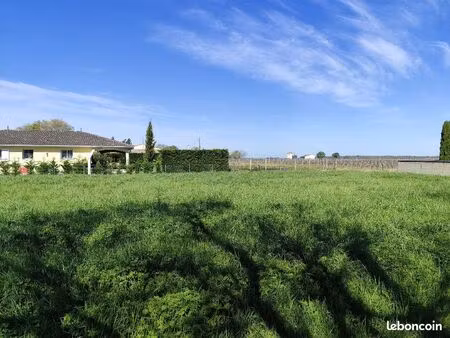 terrain 1 350 m² blaignan prignac