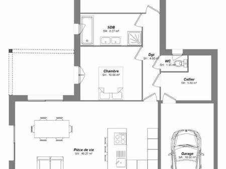 maison 4 pièces 89 m²