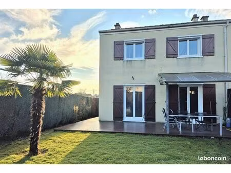 vente particulier : maison 80 m² - ézanville - 3 chb - garage