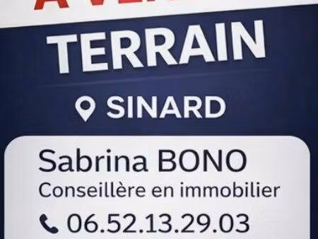 terrain 460 m² sinard