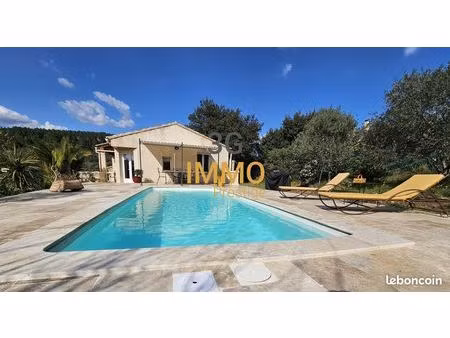 maison de plain-pied au calme   4 chambres  1250 m² terrain| terrasse et piscine | uzès