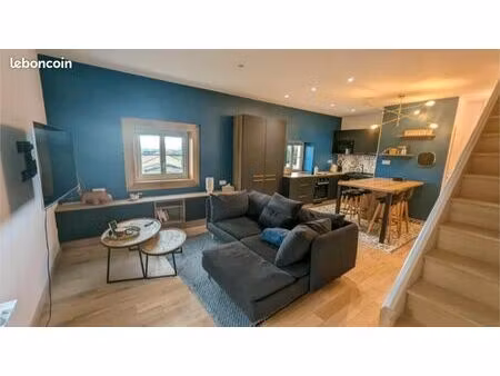 duplex t3 meublé 74 m² – loué 980 /mois – saint-quentin-fallavier