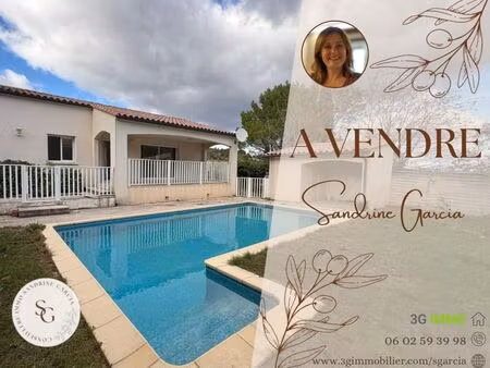 vente | maison t4 | 4p | 3ch | 85 m² | nébian | terrasse · jardin · piscine